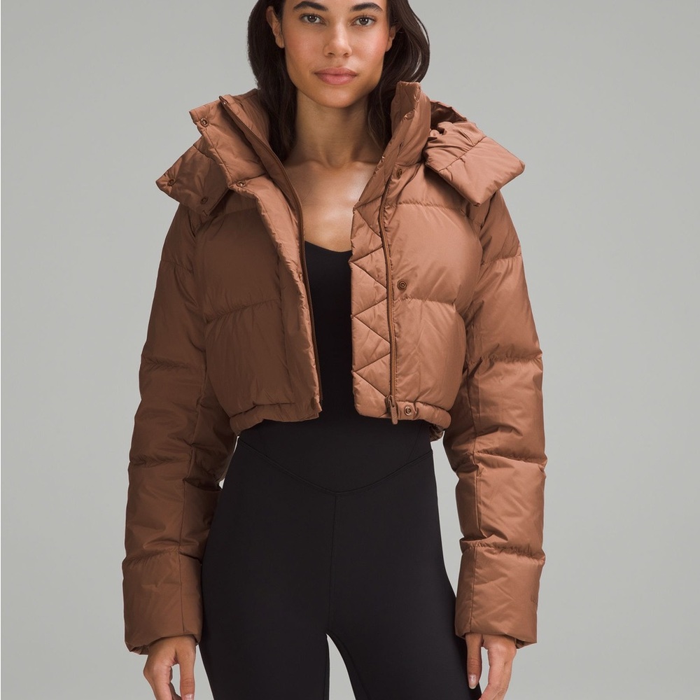Lululemon Wunder Puff Super-Cropped Jacket in Roasted Brown